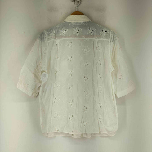 S/S カットワークシャツ レディース