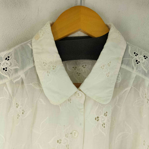 S/S カットワークシャツ レディース