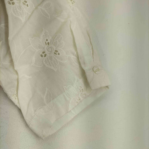 S/S カットワークシャツ レディース