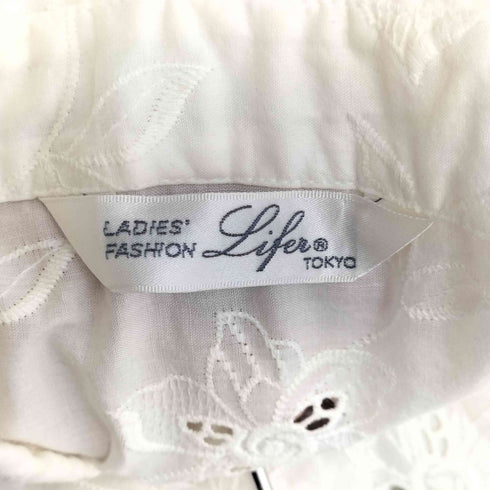 S/S カットワークシャツ レディース