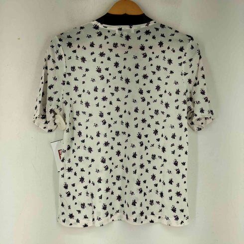 シルク100 花柄 S/S Tシャツ レディース JPN:L
