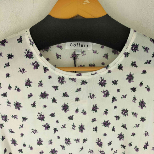 シルク100 花柄 S/S Tシャツ レディース JPN:L
