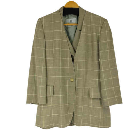 アクアスキュータム AQUASCUTUM ベストセット チェックテーラードジャケット レディース