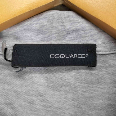 ディースクエアード DSQUARED2 イタリア製 プリントポロシャツ フェザー メンズ JPN:S