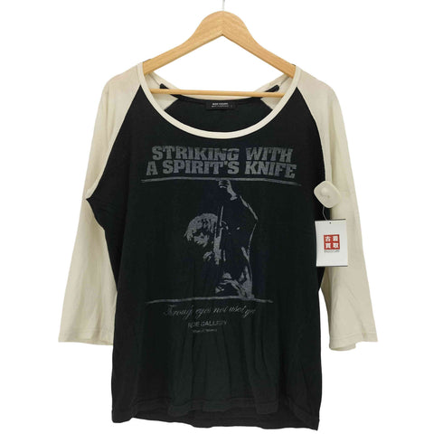 ルードギャラリー RUDE GALLERY フロント プリント Uネック ラグラン Tシャツ メンズ JPN:2