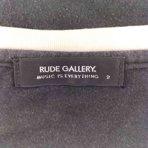 ルードギャラリー RUDE GALLERY フロント プリント Uネック ラグラン Tシャツ メンズ JPN:2