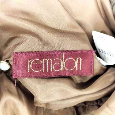 REMALON ドット フリルシアーワンピース レディース
