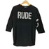 ルードギャラリー RUDE GALLERY フロント プリント クルーネック ラグラン Tシャツ メンズ JPN:3