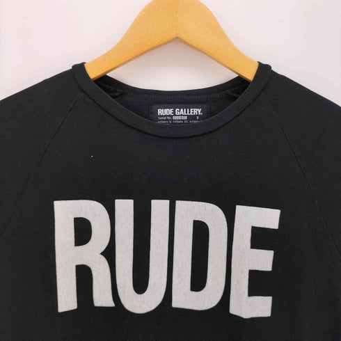 ルードギャラリー RUDE GALLERY フロント プリント クルーネック ラグラン Tシャツ メンズ JPN:3