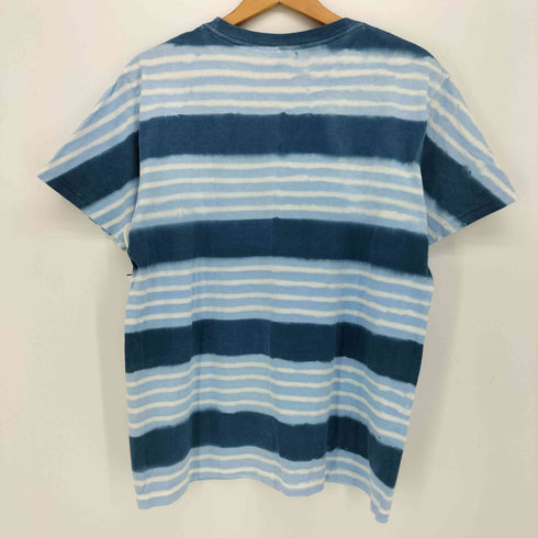 グッドオン good on USA製 グラデーション ボーダー クルーネック S/S Tシャツ メンズ import:M