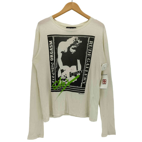 ルードギャラリー RUDE GALLERY フロント プリント クルーネック L/S Tシャツ メンズ