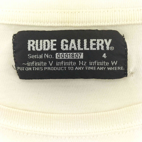 ルードギャラリー RUDE GALLERY フロント プリント クルーネック L/S Tシャツ メンズ