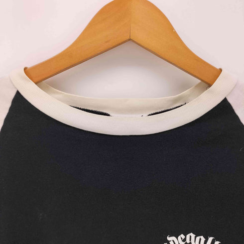 ルードギャラリー RUDE GALLERY フロント プリント クルーネック ラグラン Tシャツ メンズ
