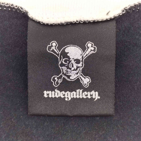 ルードギャラリー RUDE GALLERY フロント プリント クルーネック ラグラン Tシャツ メンズ