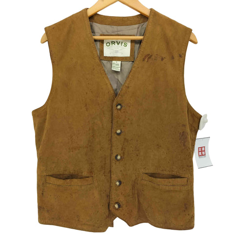 オービス ORVIS 裏地切り替え スエード ベスト メンズ import:M