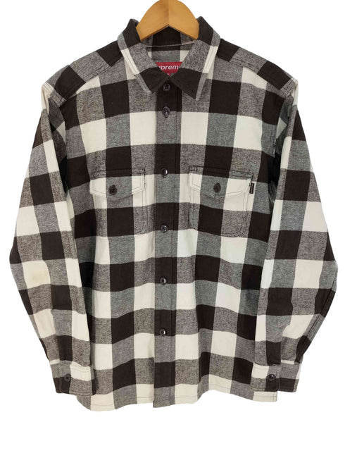 シュプリーム Supreme 90s-00s 初期 USA製 バッファローチェック ヘビーフランネル シャツ メンズ JPN:M