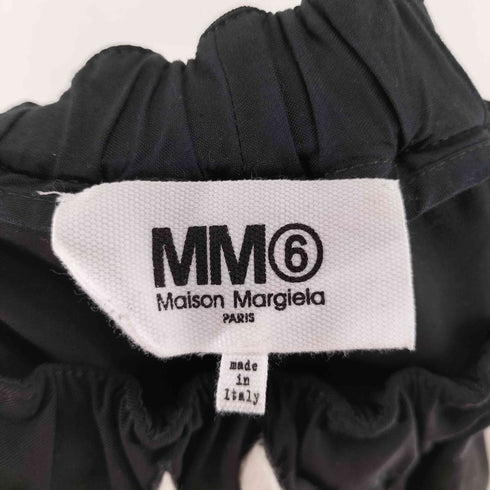 エムエムシックスメゾンマルジェラ MM6 Maison Margiela ドローストリングテクノストレッチトラウザーパンツ レディース 36