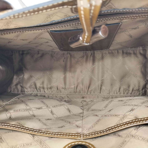 ロンシャン LONGCHAMP Roseau エナメルレザー 2WAY ハンドバッグ レディース ONE SIZE
