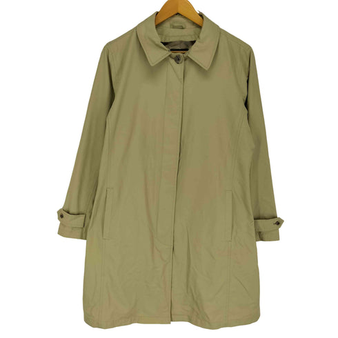 ランズエンド LANDS END 比翼ステンカラーコート レディース M 10-12