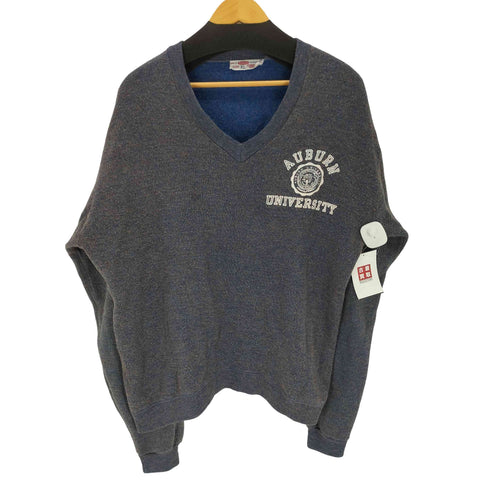 チャンピオン Champion 60-70s DORAN カレッジロゴプリント メランジVネックアクリルセーター メンズ XL