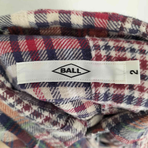 BALL パッチワークネルシャツ メンズ JPN:2