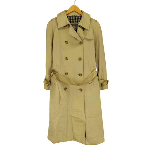 アクアスキュータム AQUASCUTUM MADE IN ENGLAND 裏地チェック柄トレンチコート レディース