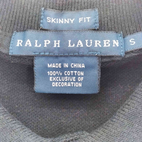 ラルフローレン RALPH LAUREN SKINNY FIT ポニー刺繍 鹿の子 半袖ポロシャツ レディース import:S