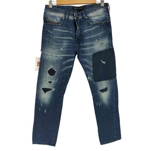 ディーゼル DIESEL イタリア製 BUSTER REGULAR SLIM TAPERED ダメージ スリムデニムパンツ メンズ W30 L32