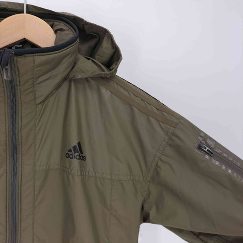 アディダス adidas パフォーマンスロゴプリント 裏起毛 ウインドブレーカー ジャケット メンズ