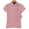 ラルフローレン RALPH LAUREN THE SKINNY POLO ポニー刺繍 鹿の子 半袖 ポロシャツ レディース import:M