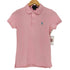 ラルフローレン RALPH LAUREN THE SKINNY POLO ポニー刺繍 鹿の子 半袖 ポロシャツ レディース import:M