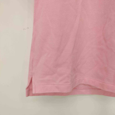 ラルフローレン RALPH LAUREN THE SKINNY POLO ポニー刺繍 鹿の子 半袖 ポロシャツ レディース import:M