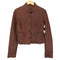 マックスアンドコー MAX&CO. lamb leather リアルレザージャケット レディース US:6