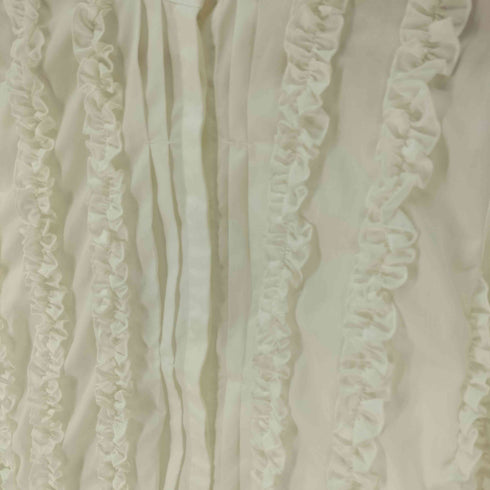 MEER. WHIP RUFFLE BLOUSE 比翼 フリルブラウス レディース