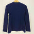 ジルサンダーネイビー JIL SANDER NAVY ウール フレア Uネック リブ 長袖 ニット レディース import:S