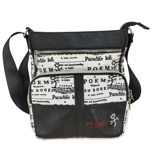 カステルバジャックスポーツ CASTELBAJAC SPOT フロント刺繍 総柄 レザー ショルダー バック メンズ