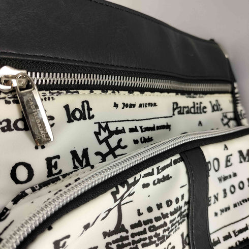カステルバジャックスポーツ CASTELBAJAC SPOT フロント刺繍 総柄 レザー ショルダー バック メンズ