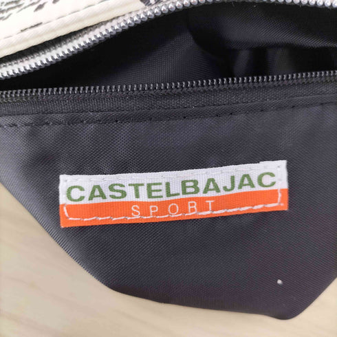 カステルバジャックスポーツ CASTELBAJAC SPOT フロント刺繍 総柄 レザー ショルダー バック メンズ