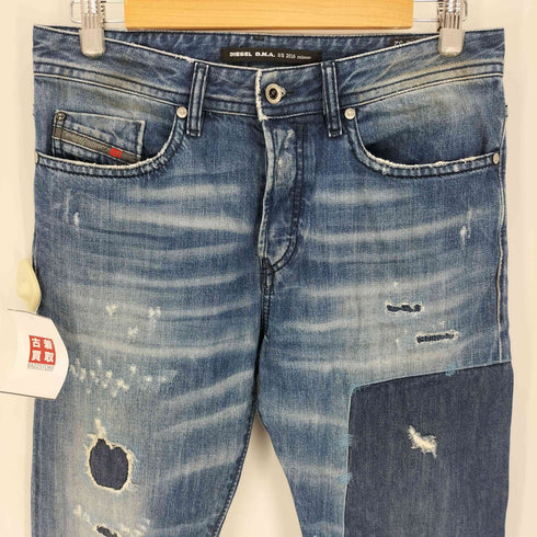 ディーゼル DIESEL イタリア製 BUSTER REGULAR SLIM TAPERED ダメージ スリムデニムパンツ メンズ W30 L32