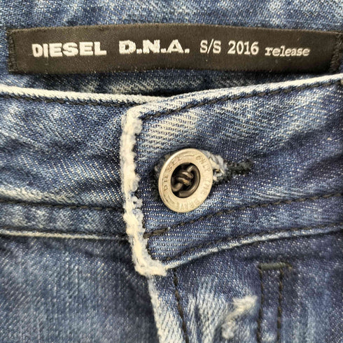 ディーゼル DIESEL イタリア製 BUSTER REGULAR SLIM TAPERED ダメージ スリムデニムパンツ メンズ W30 L32