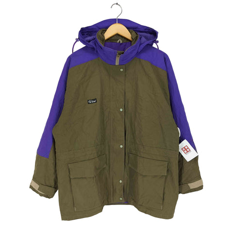 FAR WEST スタンドカラー 比翼ブルゾン レディース JPN:M