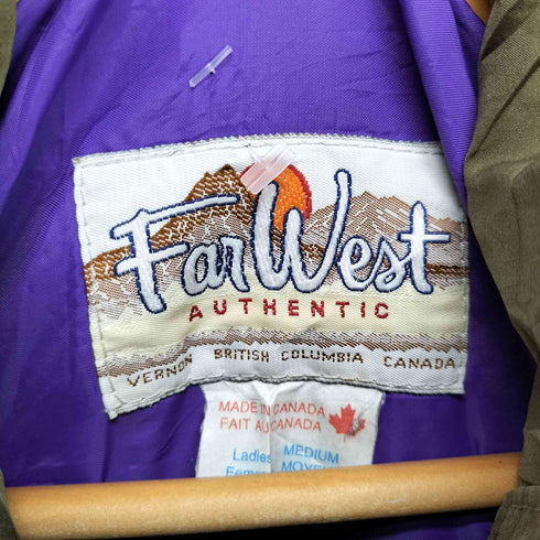 FAR WEST スタンドカラー 比翼ブルゾン レディース JPN:M