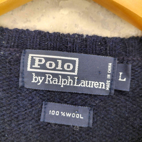ポロバイラルフローレン Polo by RALPH LAUREN ポニー刺繍 ウール クルーネックニット メンズ JPN:L
