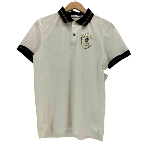 マークアンドロナ MARK&LONA スカル エンブレム ゴルフ S/S ポロシャツ メンズ JPN:46