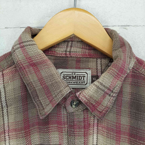 SCHMIDT L/S チェック ワークシャツ メンズ JPN:XL