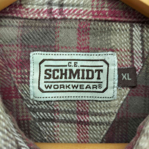SCHMIDT L/S チェック ワークシャツ メンズ JPN:XL