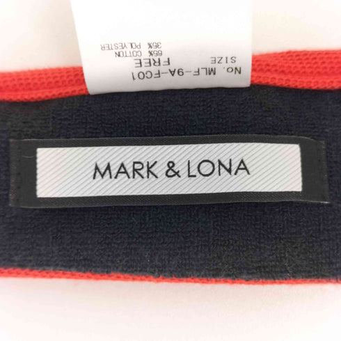 マークアンドロナ MARK&LONA ロゴ刺繍 スカル ゴルフ サンバイザー メンズ FREE