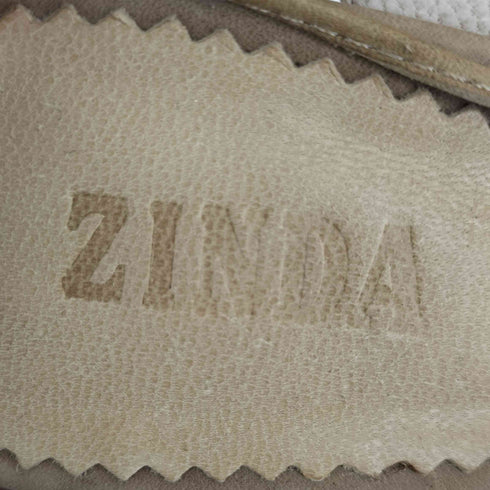 zinda スタッズデザインヒールレザーサンダル レディース 37