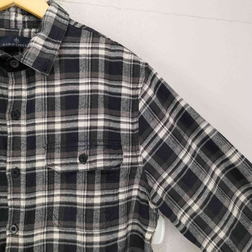 RAINFOREST 両フラップ チェック ネル ワークシャツ メンズ JPN:XL