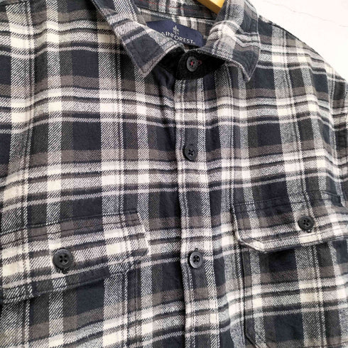 RAINFOREST 両フラップ チェック ネル ワークシャツ メンズ JPN:XL